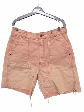 BDG Peach Utility Cutoff Shorts